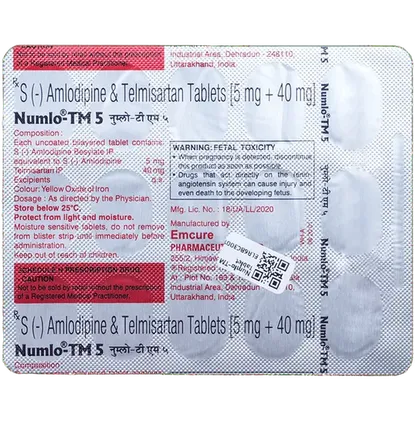 numlo tm 5mg tablet 10's
